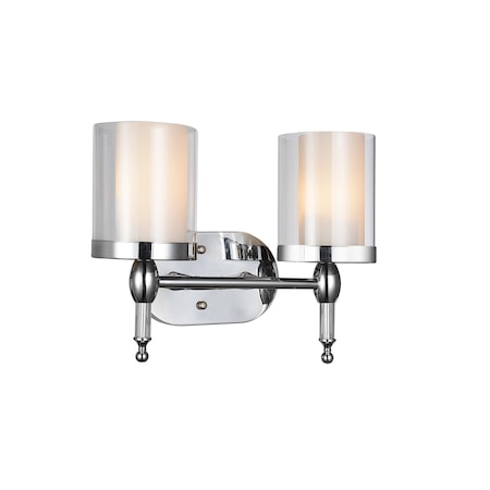 Cwi Lighting Maybelle 2 Light Vanity Light With Chrome Finish 9851W14-2-601